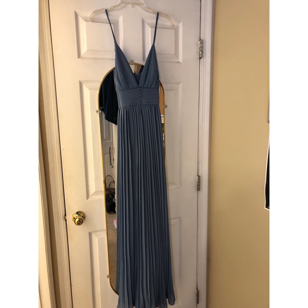 Dusky blue dress